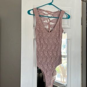 Topshop size 4 lace up bodysuit